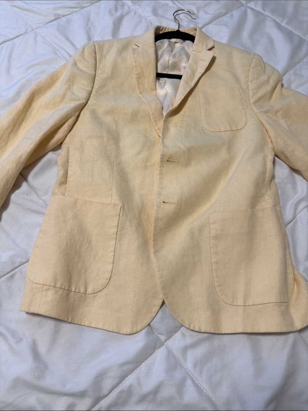 Ralph Lauren Light Cream Linen Blend Women's Blazer